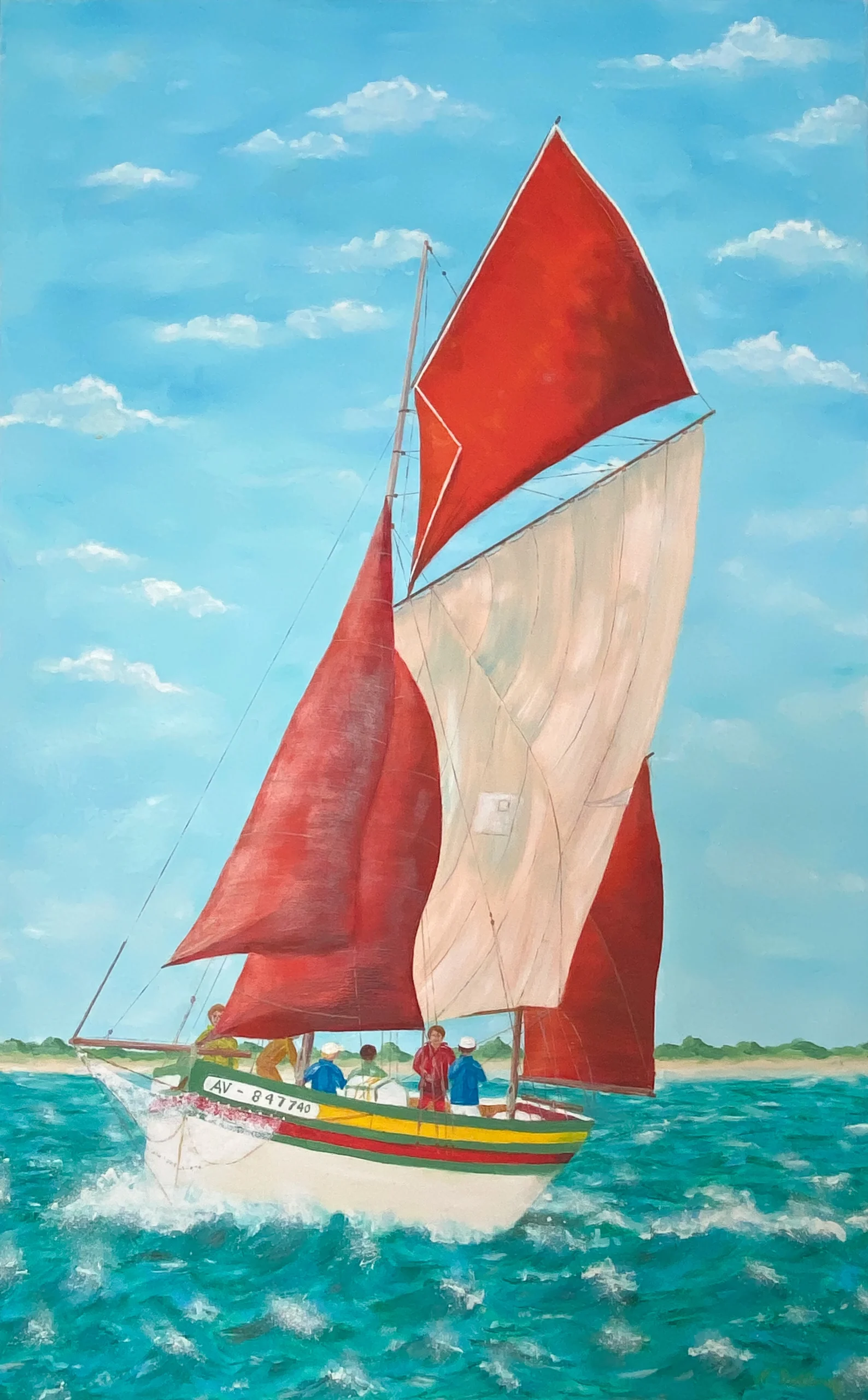 Voilier du Golfe du Morbihan AV 847740 Voilier du Golfe du Morbihan AV 847740 (h116 x 73)