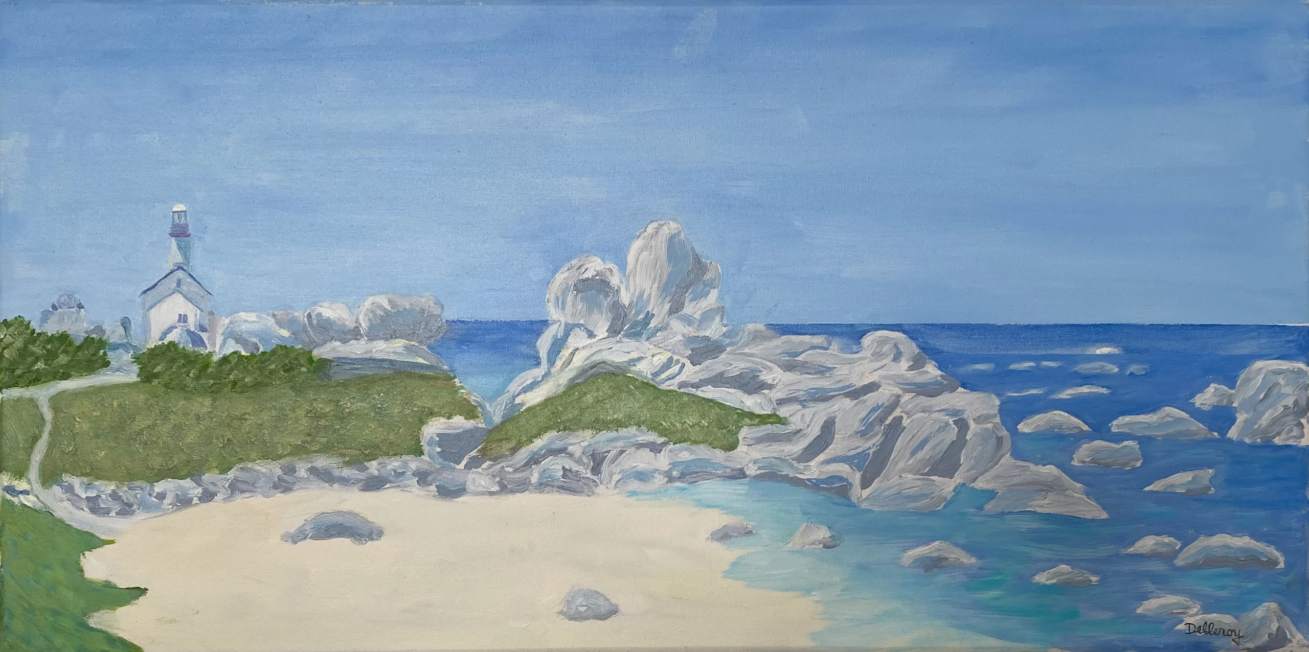 BRIGNOGAN - La Plage et le Phare BRIGNOGAN - La Plage et le Phare (h40 x 80)