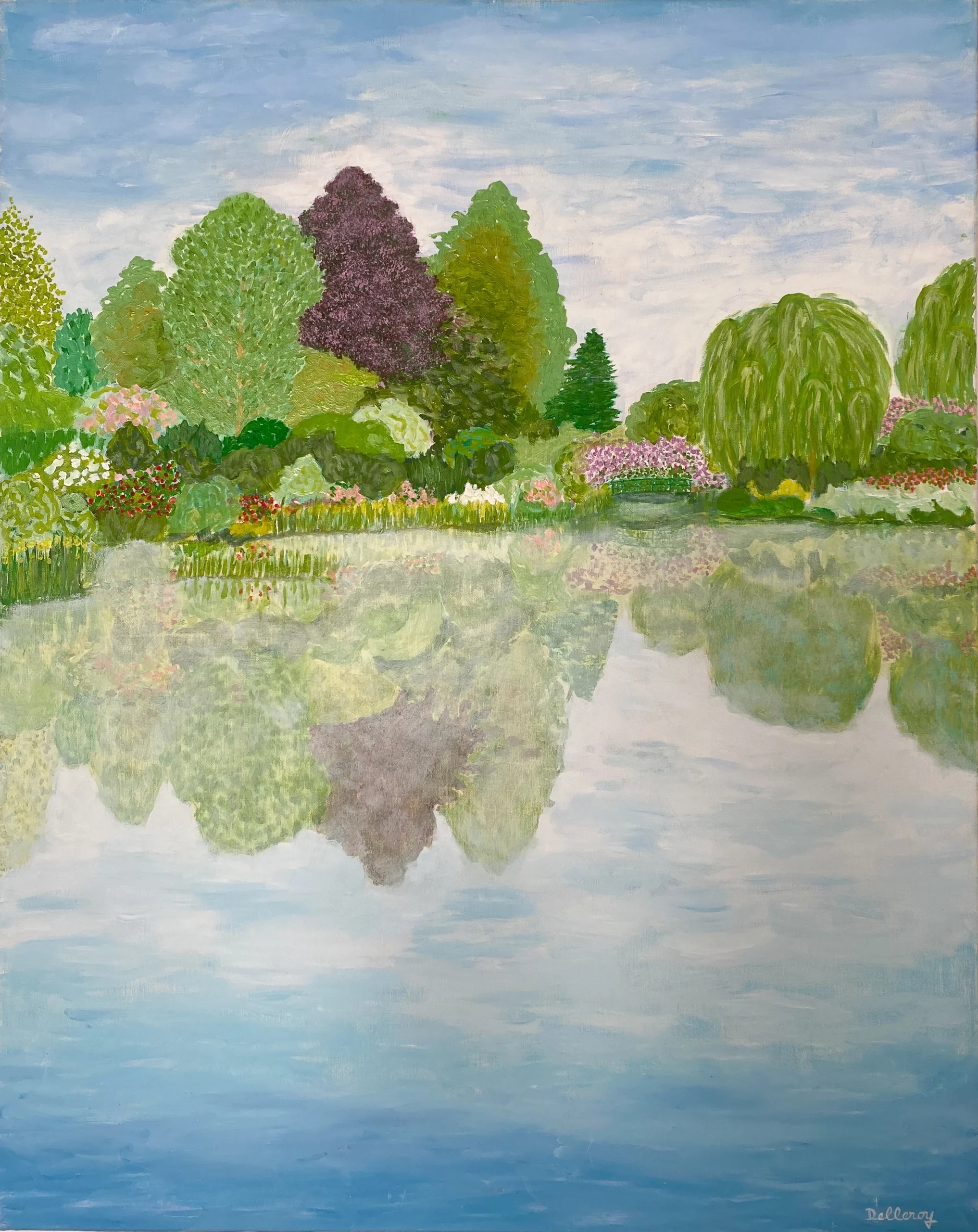 GIVERNY en Mai - Reflets sur l'Étang GIVERNY en Mai - Reflets sur l'Étang (h80 x 100)