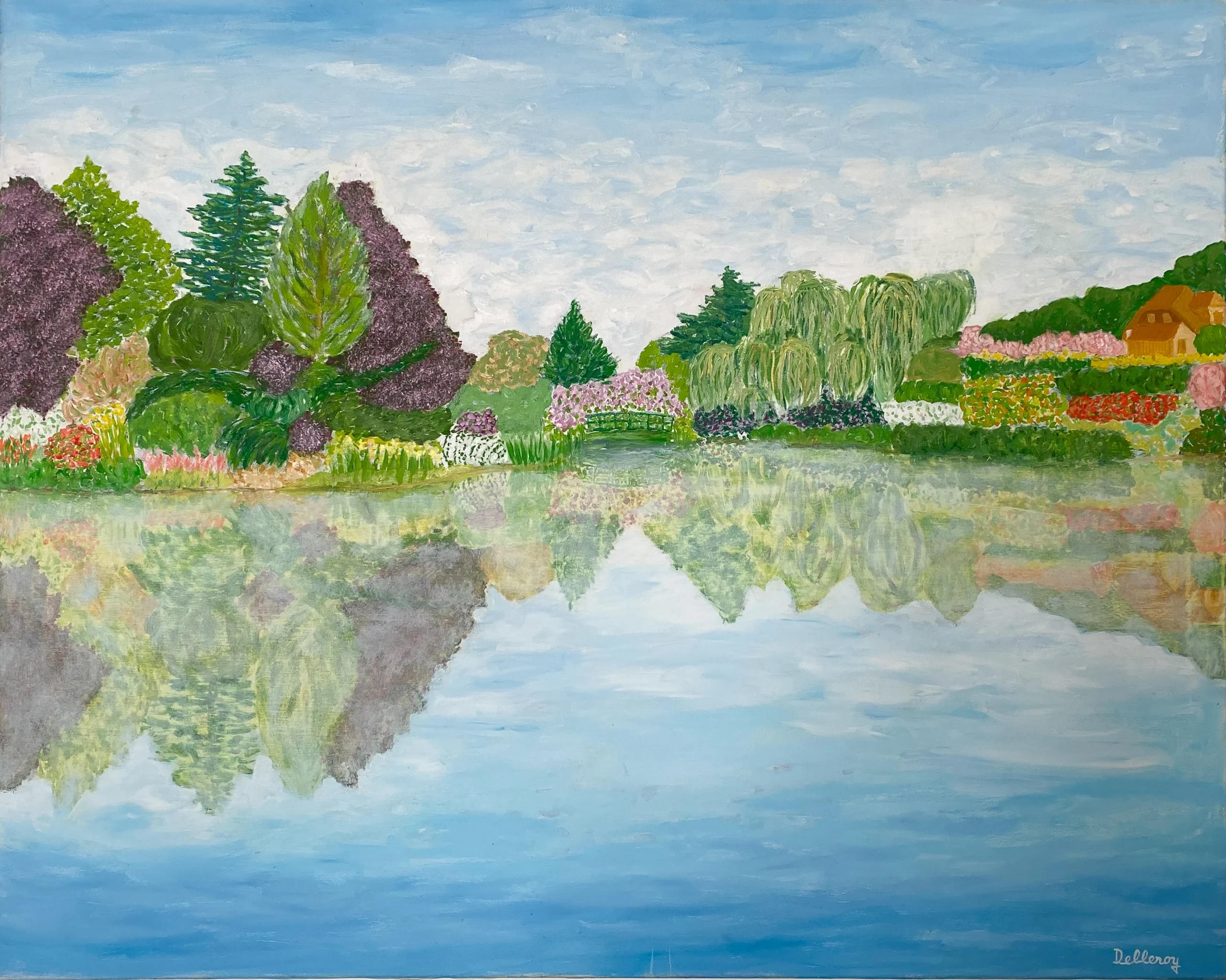GIVERNY en Mai - Larges Reflets sur l'Étang GIVERNY en Mai - Larges Reflets sur l'Étang (h100 x 80)