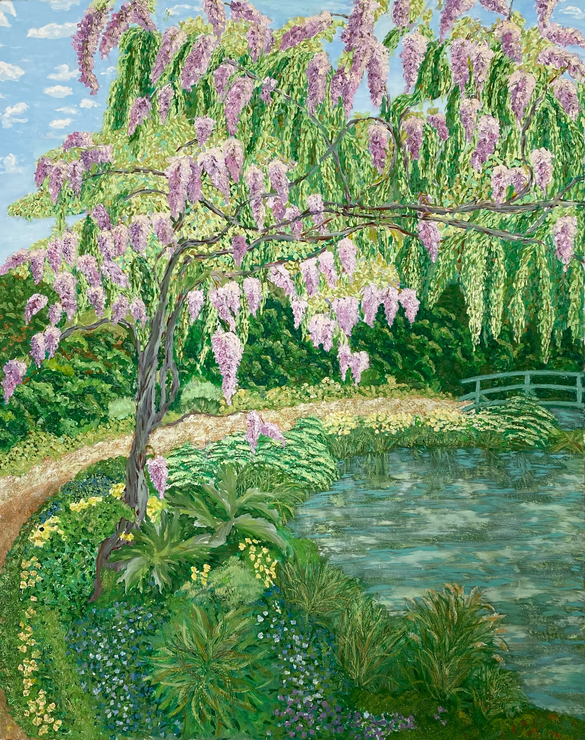 GIVERNY en Mai - La Glycine (h100 x 80) GIVERNY en Mai - La Glycine (h100 x 80)