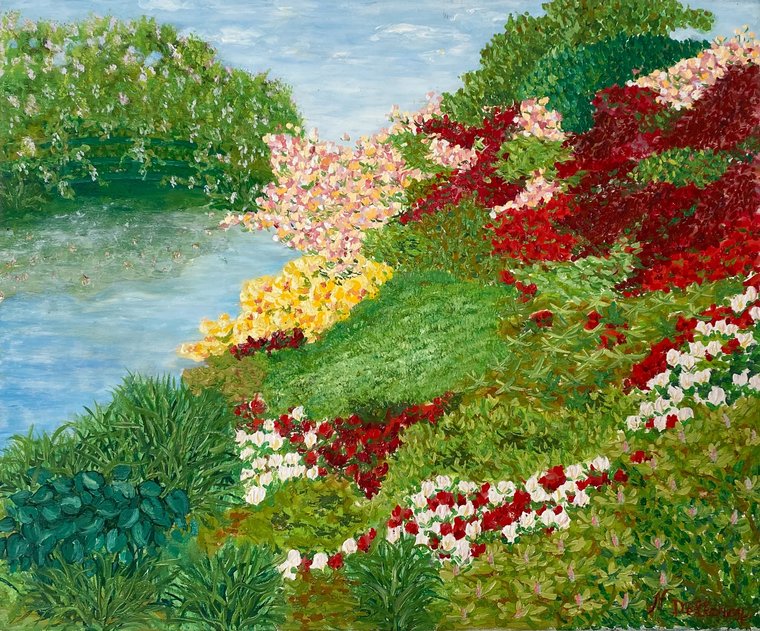 GIVERNY en Mai - Les Azalées GIVERNY en Mai - Les Azalées (h50 x 60)